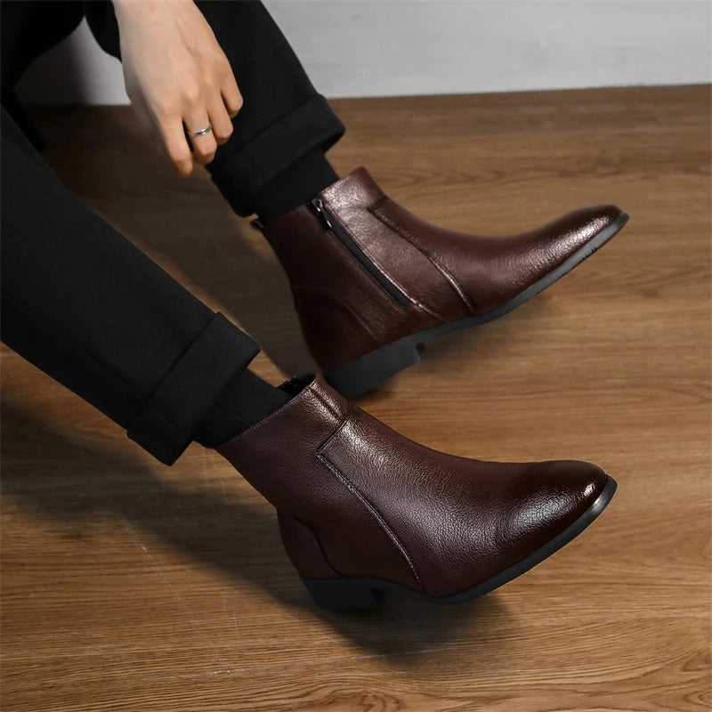 Mercer Zip Leather Men's Boots - detail image 10