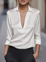 Eva™ | Premium V-Neck Blouse
