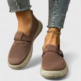 Scout | Women's Knit Slip-On Loafers Buckle Strap Casual