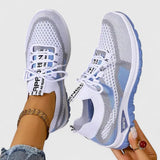Koda | Women's Mesh Chunky Sole Lace-Up Trainers Colour Block