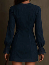 Eloise | Women's Lace Long Sleeve Mini Dress