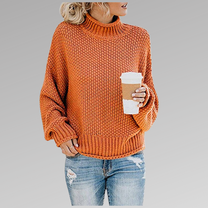 Esmeralda | Women's Turtleneck Long Sleeve Sweater