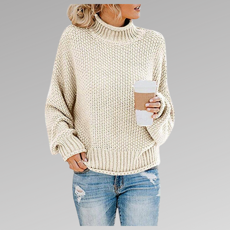 Esmeralda | Women's Turtleneck Long Sleeve Sweater