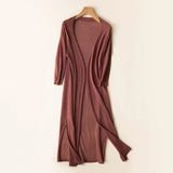 Eudora | Women's Long Open Front Cardigan
