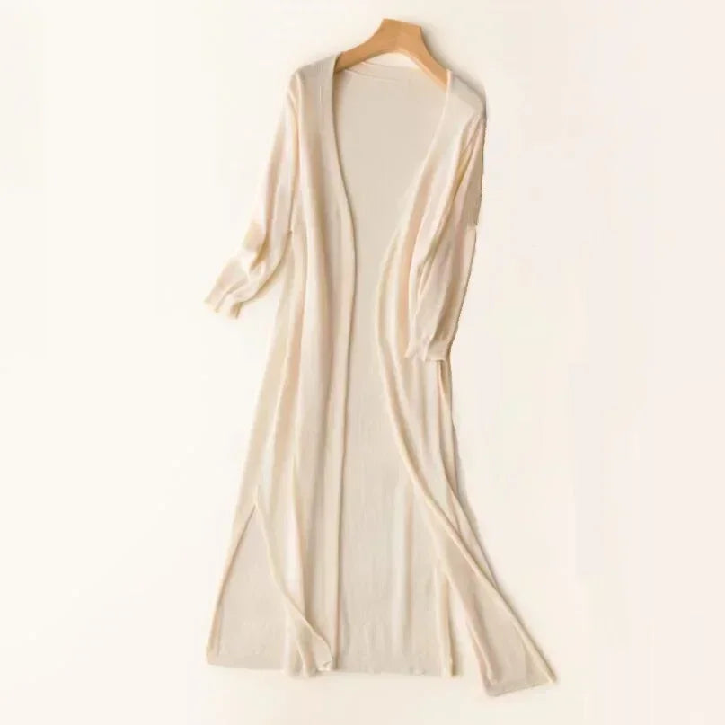 Eudora | Women's Long Open Front Cardigan