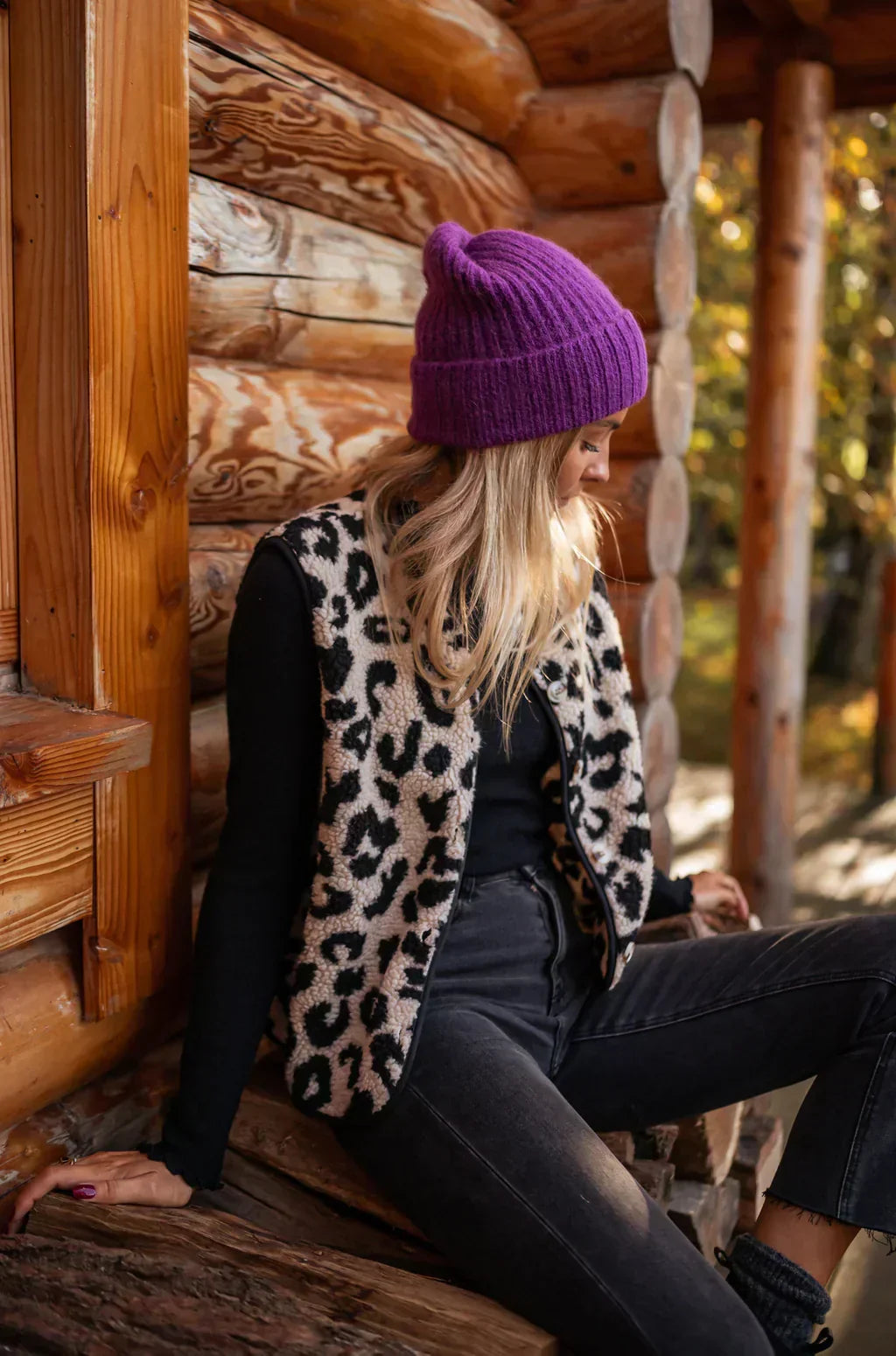 Evadne | Women's Leopard Print Sleeveless Vest