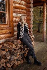 Evadne | Women's Leopard Print Sleeveless Vest