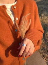 Evangeline | Women's V-Neck Button Cardigan