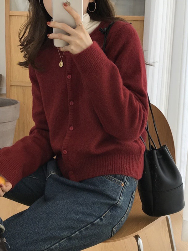 Evangeline | Women's V-Neck Button Cardigan