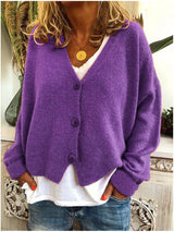 Felicity | Women's Button Front V-Neck Cardigan