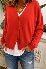 Felicity | Women's Button Front V-Neck Cardigan