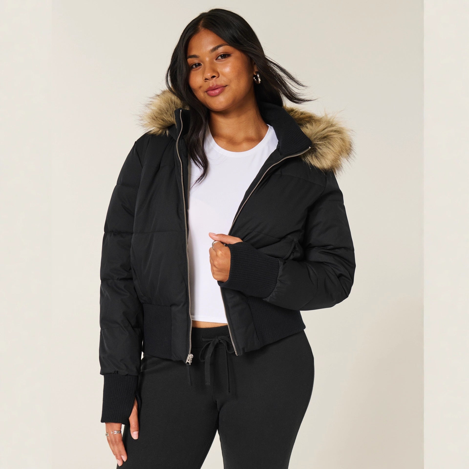 Fernanda | Women's Cropped Hooded Puffer Jacket