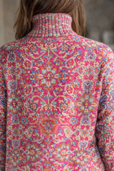Fiona | Women's Floral Print Turtleneck Sweater