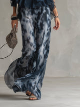 Fleur | Women's Halter Neck Wide Leg Two Piece Set