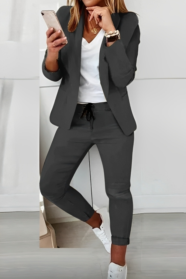 Francesca | Women's Casual Blazer and Pants Set