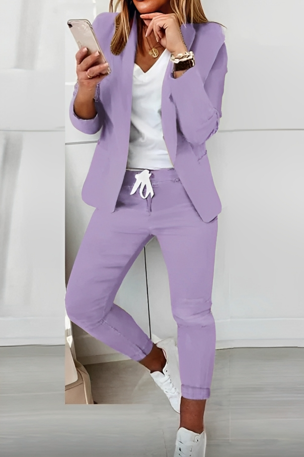 Francesca | Women's Casual Blazer and Pants Set