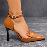 Francesca | Women's Pointed Toe Ankle Strap Heels
