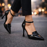 Francesca | Women's Pointed Toe Ankle Strap Heels