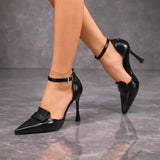 Francesca | Women's Pointed Toe Ankle Strap Heels