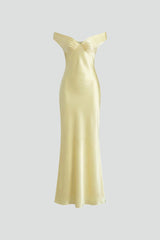 Hadley | Women's Off Shoulder Evening Maxi Dress