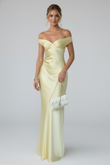 Hadley | Women's Off Shoulder Evening Maxi Dress