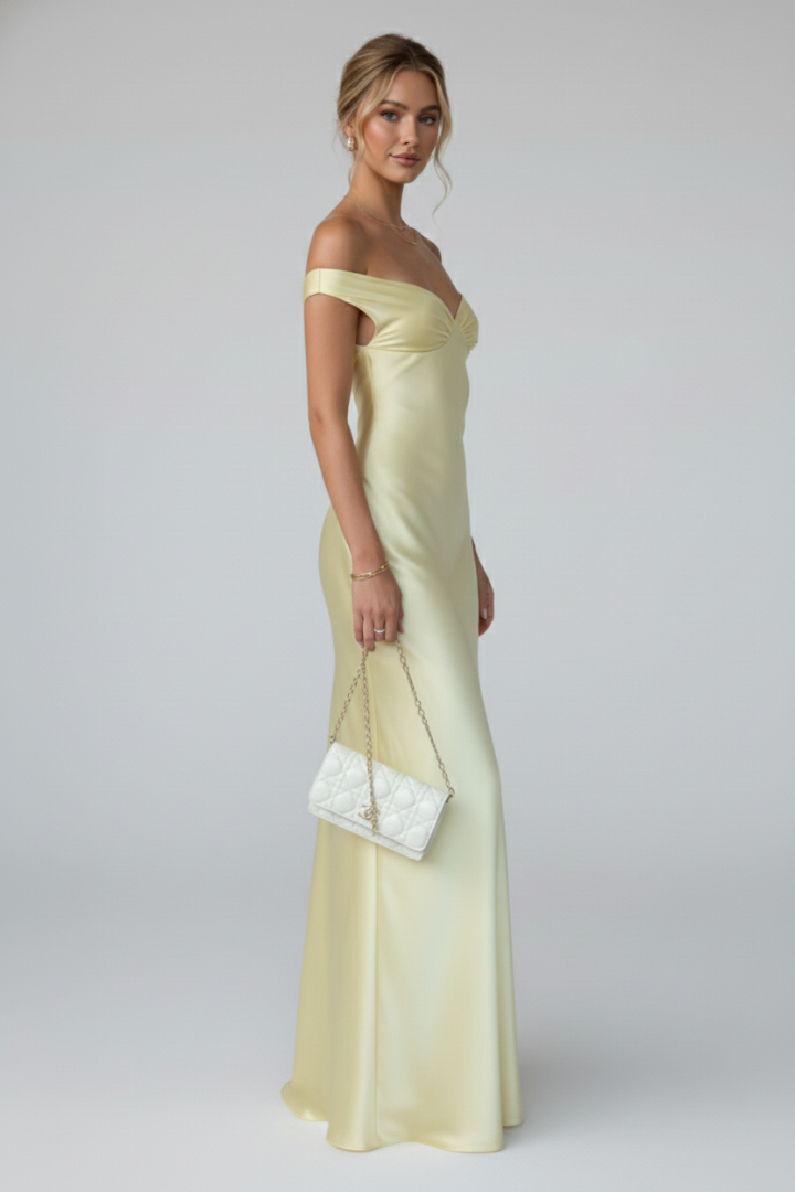 Hadley | Women's Off Shoulder Evening Maxi Dress