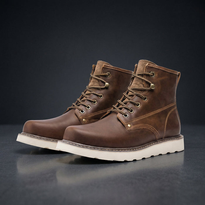 Aldridge Leather Men's Boots - Dark Brown