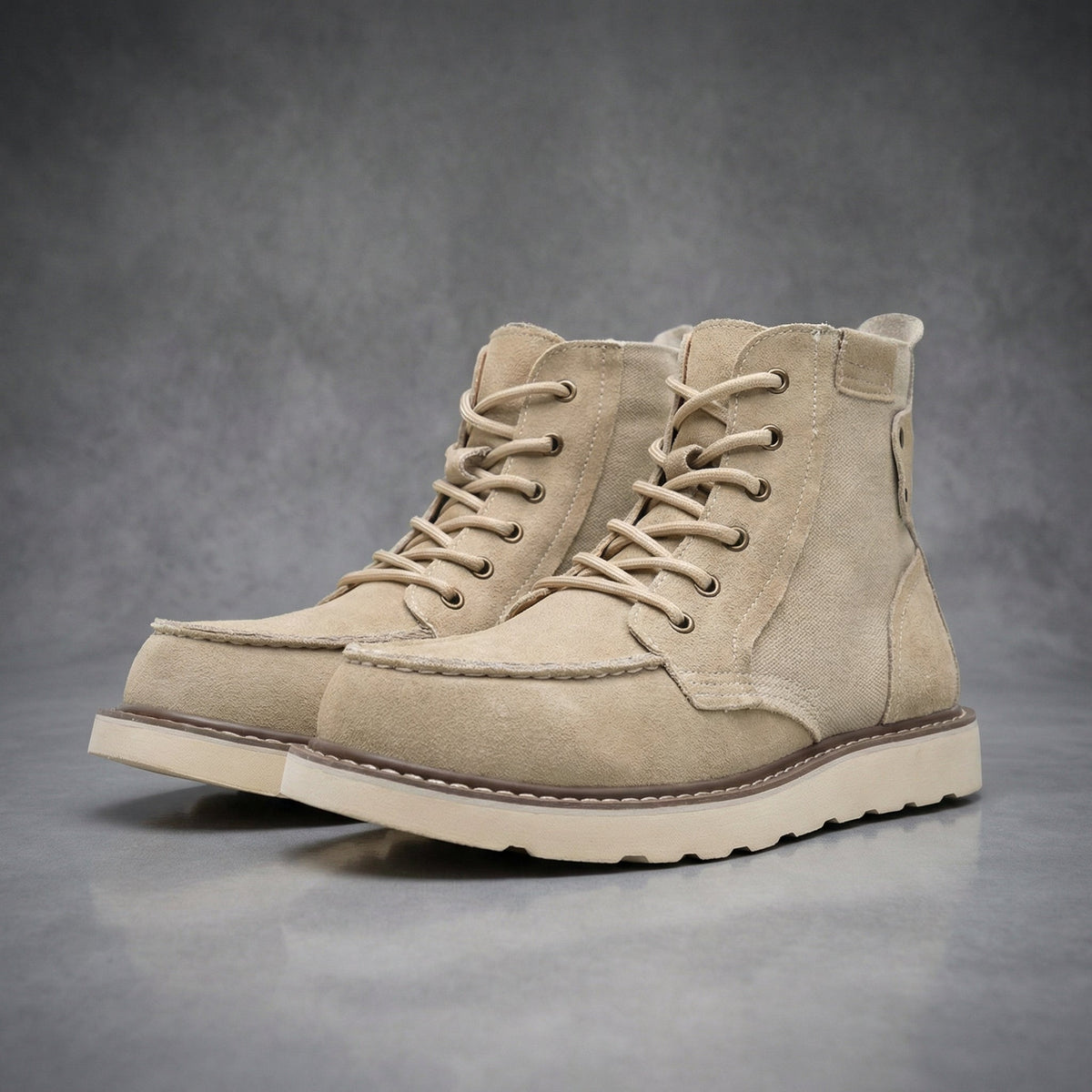Aldridge Leather Men's Boots - Beige