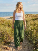 Petra | Women's Wide Leg Pants High Waist Smocked Palazzo Trousers