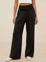 Petra | Women's Wide Leg Pants High Waist Smocked Palazzo Trousers