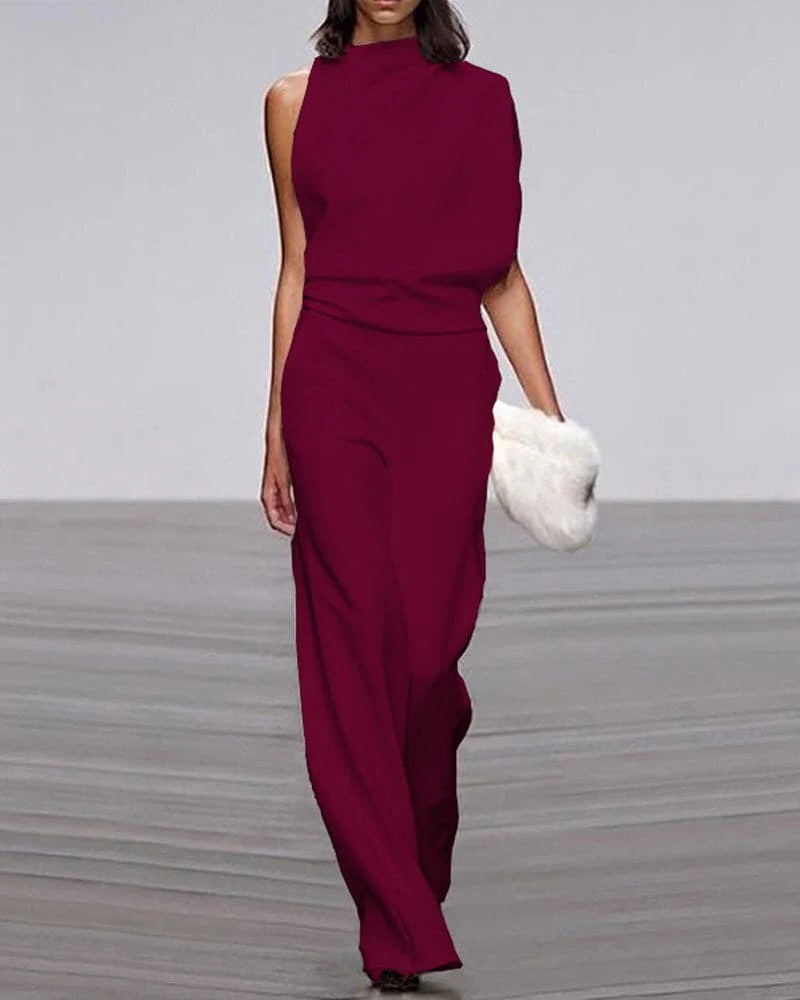 Reyna | Women's Sleeveless Wide Leg Formal Jumpsuit Occasion