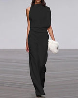Reyna | Women's Sleeveless Wide Leg Formal Jumpsuit Occasion