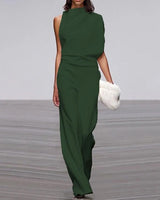 Reyna | Women's Sleeveless Wide Leg Formal Jumpsuit Occasion