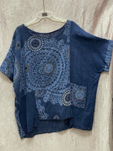 Zara | Women's Mandala Print Short Sleeve Wide Leg Trouser Set