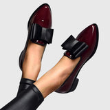 Imogen | Women's Bow Pointed Loafers