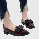 Imogen | Women's Bow Pointed Loafers