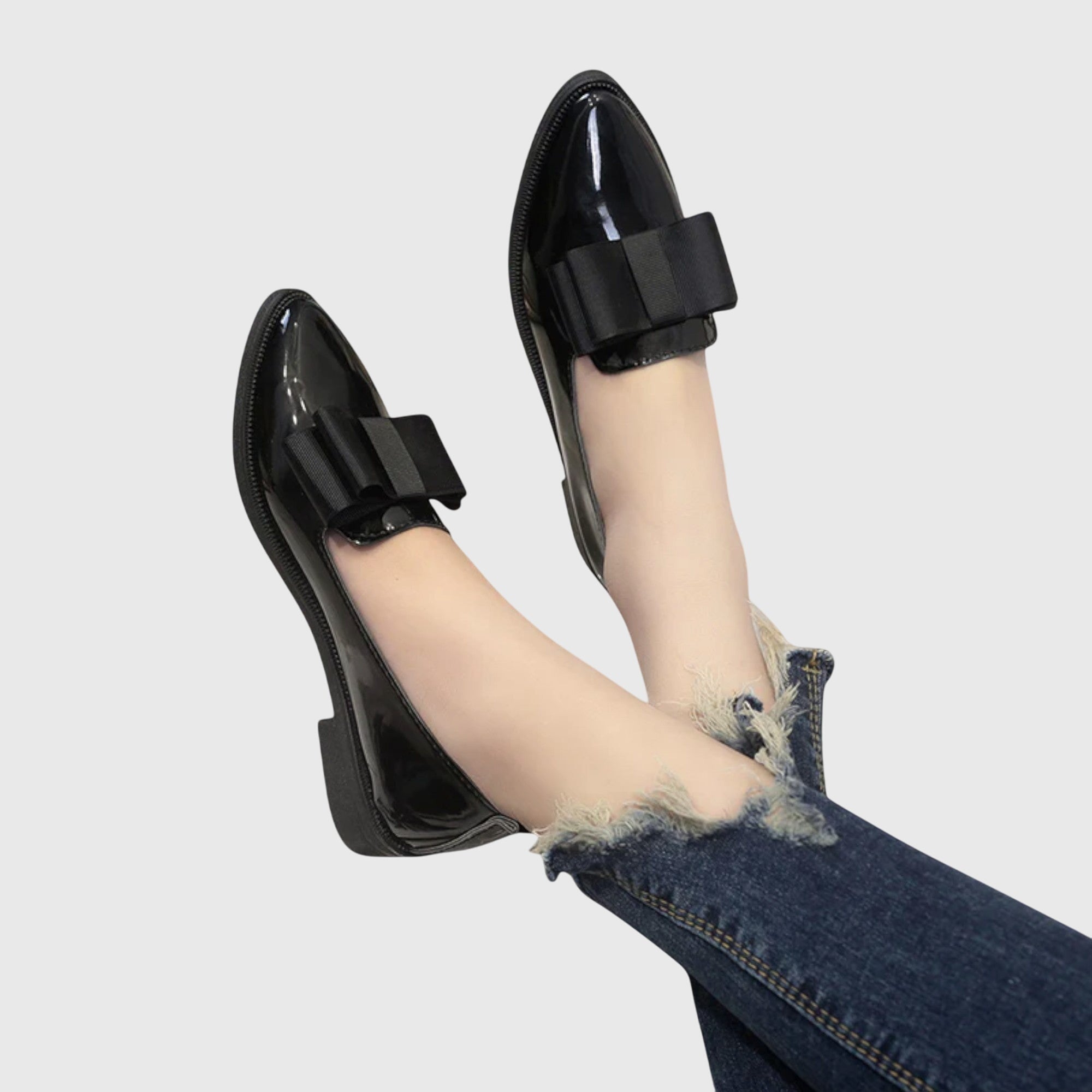 Imogen | Women's Bow Pointed Loafers