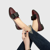 Imogen | Women's Bow Pointed Loafers