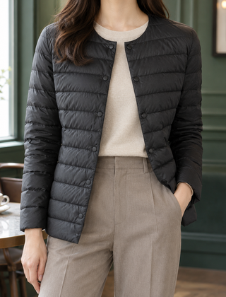 Amabel Quilted Women's Jacket - Black