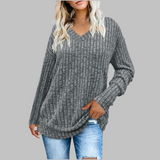 Indira | Women's V-Neck Long Sleeve Sweater