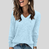 Indira | Women's V-Neck Long Sleeve Sweater