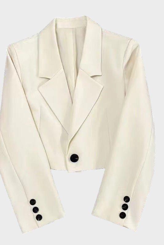 Ione | Women's Cropped Blazer with Notched Lapel