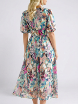 Jasmine | Women's Floral V Neck Midi Dress
