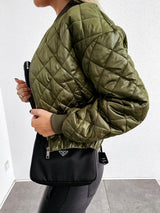 Jasmine | Women's Quilted Long Sleeve Bomber Jacket