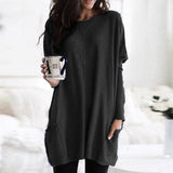 Josephine | Women's Round Neck Long Sleeve Tunic Top