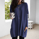 Josephine | Women's Round Neck Long Sleeve Tunic Top