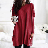 Josephine | Women's Round Neck Long Sleeve Tunic Top