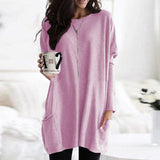 Josephine | Women's Round Neck Long Sleeve Tunic Top