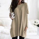 Josephine | Women's Round Neck Long Sleeve Tunic Top