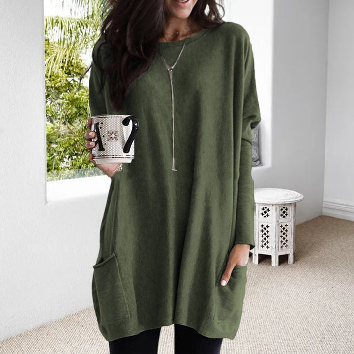 Josephine | Women's Round Neck Long Sleeve Tunic Top